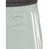 imageadidas Womens 3Stripes Woven Shorts LegendSilver GreenWhite
