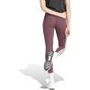 imageadidas Womens Essentials 3Stripes Cotton LeggingsAurora RubyWhite