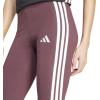 imageadidas Womens Essentials 3Stripes Cotton LeggingsAurora RubyWhite