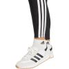 imageadidas Womens Essentials 3Stripes Cotton LeggingsBlackWhite