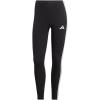imageadidas Womens Essentials 3Stripes Cotton LeggingsBlackWhite