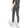 imageadidas Womens Essentials 3Stripes Cotton LeggingsGreyBlack