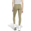 imageadidas Womens Essentials 3Stripes Cotton LeggingsOlive StrataWhite