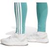 imageadidas Womens Essentials 3Stripes Cotton LeggingsPowder TealWhite