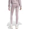 imageadidas Womens Essentials 3Stripes Cotton LeggingsPreloved FigWhite