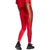 imageadidas Womens Essentials 3Stripes Cotton LeggingsPure RubyBlack
