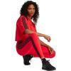imageadidas Womens Essentials 3Stripes Cotton LeggingsPure RubyBlack