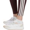 imageadidas Womens Essentials 3Stripes Cotton LeggingsShadow BrownWhite