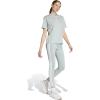 imageadidas Womens Essentials 3Stripes Cotton LeggingsWonder SageWhite