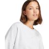 imageadidas Womens Essentials Small Logo Feel Cozy SweatshirtLight Grey HeatherWhite