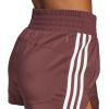 imageadidas Womens Pacer Training 3Stripes Woven HighRise ShortsAurora RubyWhite