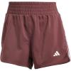 imageadidas Womens Pacer Training 3Stripes Woven HighRise ShortsAurora RubyWhite