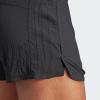 imageadidas Womens Pacer Training 3Stripes Woven HighRise ShortsBlackBlack