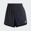 imageadidas Womens Pacer Training 3Stripes Woven HighRise ShortsBlackBlack