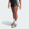 imageadidas Womens Pacer Training 3Stripes Woven HighRise ShortsBlackWhite