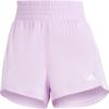 imageadidas Womens Pacer Training 3Stripes Woven HighRise ShortsBliss LilacWhite