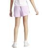 imageadidas Womens Pacer Training 3Stripes Woven HighRise ShortsBliss LilacWhite