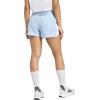 imageadidas Womens Pacer Training 3Stripes Woven HighRise ShortsBlueWhite