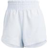 imageadidas Womens Pacer Training 3Stripes Woven HighRise ShortsHalo Blue