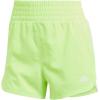 imageadidas Womens Pacer Training 3Stripes Woven HighRise ShortsLucid Lemon
