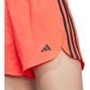 imageadidas Womens Pacer Training 3Stripes Woven HighRise ShortsLucid Red
