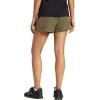 imageadidas Womens Pacer Training 3Stripes Woven HighRise ShortsOlive StrataNight Cargo