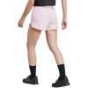 imageadidas Womens Pacer Training 3Stripes Woven HighRise ShortsPink MelangePink