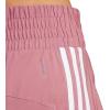 imageadidas Womens Pacer Training 3Stripes Woven HighRise ShortsPreloved CrimsonWhite