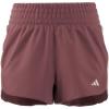 imageadidas Womens Pacer Training 3Stripes Woven HighRise ShortsPreloved CrimsonWhite