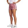 imageadidas Womens Pacer Training 3Stripes Woven HighRise ShortsPreloved CrimsonWhite