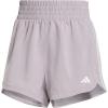 imageadidas Womens Pacer Training 3Stripes Woven HighRise ShortsPreloved Fig  White