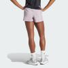 imageadidas Womens Pacer Training 3Stripes Woven HighRise ShortsPreloved FigWhite