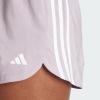 imageadidas Womens Pacer Training 3Stripes Woven HighRise ShortsPreloved FigWhite