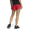 imageadidas Womens Pacer Training 3Stripes Woven HighRise ShortsPure RubyWhite
