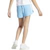 imageadidas Womens Pacer Training 3Stripes Woven HighRise ShortsSemi Blue BurstWhite