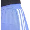 imageadidas Womens Pacer Training 3Stripes Woven HighRise ShortsSemi Cobalt BlueWhite