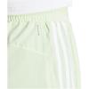 imageadidas Womens Pacer Training 3Stripes Woven HighRise ShortsSemi Green SparkWhite