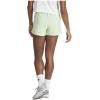 imageadidas Womens Pacer Training 3Stripes Woven HighRise ShortsSemi Green SparkWhite