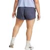 imageadidas Womens Pacer Training 3Stripes Woven HighRise ShortsShadow Navy