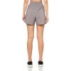 imageadidas Womens Pacer Training 3Stripes Woven HighRise ShortsTaupe OxideWhite