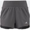 imageadidas Womens Pacer Training 3Stripes Woven HighRise ShortsTaupe OxideWhite