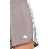 imageadidas Womens Pacer Training 3Stripes Woven HighRise ShortsTaupe OxideWhite