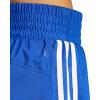 imageadidas Womens Pacer Training 3Stripes Woven HighRise ShortsTeam Royal BlueWhite