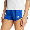 imageadidas Womens Pacer Training 3Stripes Woven HighRise ShortsTeam Royal BlueWhite