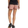 imageadidas Womens Pacer Training 3Stripes Woven HighRise ShortsWarm ClayBlack