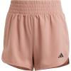imageadidas Womens Pacer Training 3Stripes Woven HighRise ShortsWarm ClayBlack