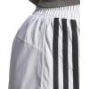 imageadidas Womens Pacer Training 3Stripes Woven HighRise ShortsWhiteBlack