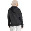 imageadidas womens Essentials Linear Fleece HoodieBlackWhite