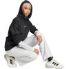 imageadidas womens Essentials Linear Fleece HoodieBlackWhite