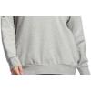 imageadidas womens Essentials Linear Fleece HoodieMedium Grey HeatherPink Tint